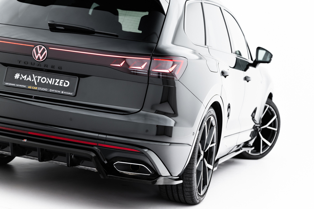 Hinten Splitter (mit einem vertikalem balken) Volkswagen Touareg R-Line Mk3 Facelift