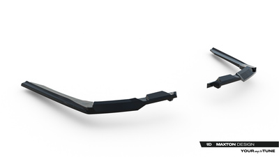 Hinten Splitter (mit einem vertikalem balken) V.2 BMW 5 / i5 M-Pack Sedan / Touring G60 / G61
