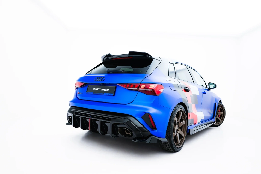 Heck Diffusor Seite V.3 Audi RS3 Sportback 8Y Facelift