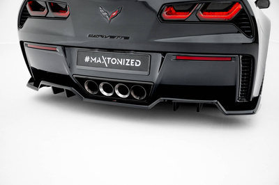 Zentrale Hinten Splitter (mit einem vertikalem balken) Chevrolet Corvette Z06 C7