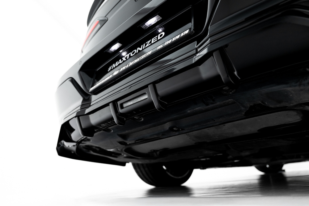 Hinten Splitter (mit einem vertikalem balken) V.2 BMW 7 M-Pack G70