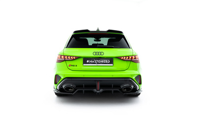 Hinten Splitter (mit einem vertikalem balken) V.2 Audi RS3 Sportback 8Y Facelift