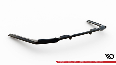 Hinten Splitter (mit einem vertikalem balken) V.2 BMW 5 / i5 M-Pack Sedan / Touring G60 / G61