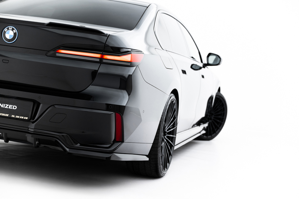 Hinten Splitter (mit einem vertikalem balken) V.2 BMW 7 M-Pack G70