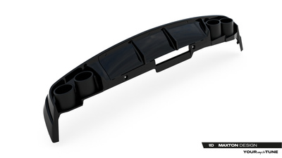 Heckansatz + Endschalldampfer Sportauspuff Attrappe Audi A6 Sedan / Avant C8 / C8 Facelift