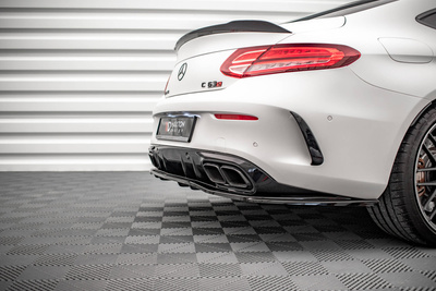 Hinten Splitter (mit einem vertikalem balken) Mercedes-AMG C 63AMG Coupe AMG Aero Pack C205 Facelift