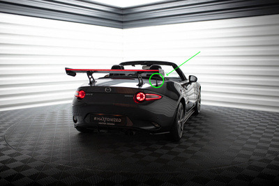 Carbon Spoiler With Internal Brackets Uprights + LED Mazda MX-5 ND (Mk4)