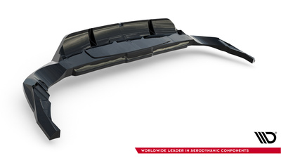 Hinten Splitter (mit einem vertikalem balken) Audi RSQ8 Mk1 Facelift