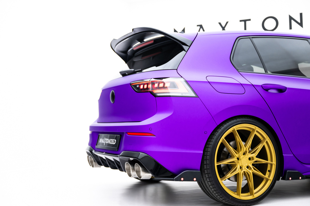 Heck Diffusor Seite V.5 + Flaps Volkswagen Golf R Mk8 Facelift