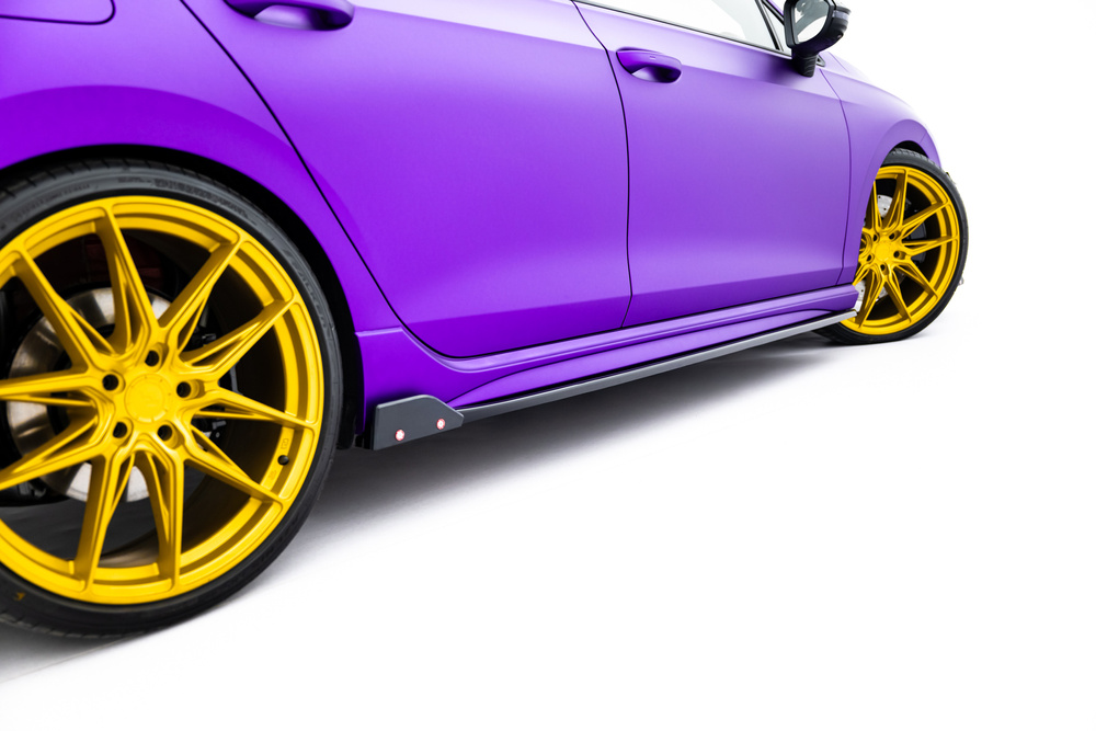 Seitenschweller Diffusor V.2 + Flaps Volkswagen Golf R Hatchback Mk8 Facelift