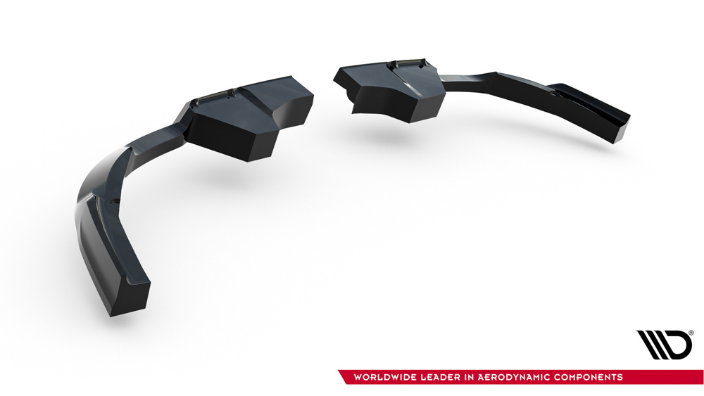 Hinten Splitter (mit einem vertikalem balken) Mini Countryman JCW U25