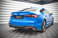 Hinten Splitter (mit einem vertikalem balken) Audi A5 S-Line F5 Facelift