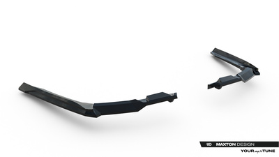 Hinten Splitter (mit einem vertikalem balken) V.1 BMW 5 / i5 M-Pack Sedan / Touring G60 / G61