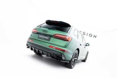 Hinten Splitter (mit einem vertikalem balken) Audi RSQ8 Mk1 Facelift
