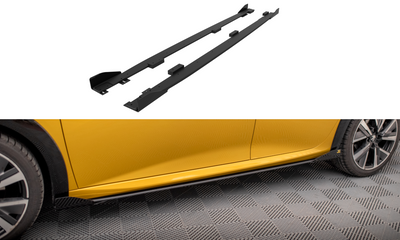 Street Pro Seitenschweller Diffusor + Flaps Peugeot 208 GT Mk2