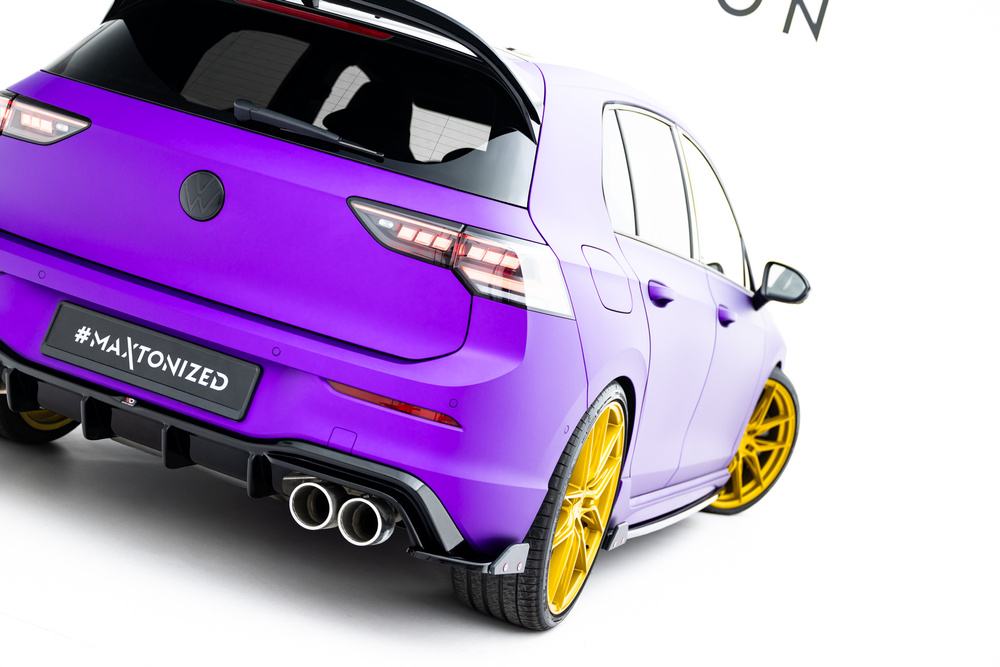 Heck Diffusor Seite V.6 + Flaps Volkswagen Golf R Mk8 Facelift