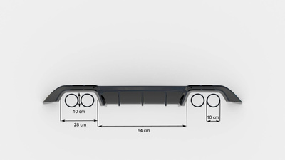 Diffusor Satz Volkswagen Golf R Hatchback Mk7