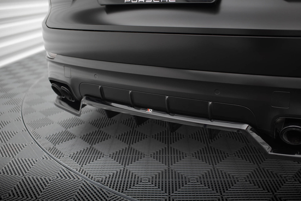 Hinten Splitter (mit einem vertikalem balken) Porsche Cayenne Sport Design Mk3