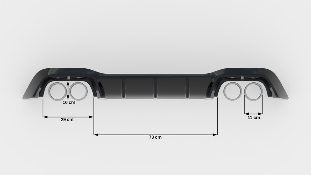 Heckansatz V.1 Volkswagen Golf R Hatchback Mk8
