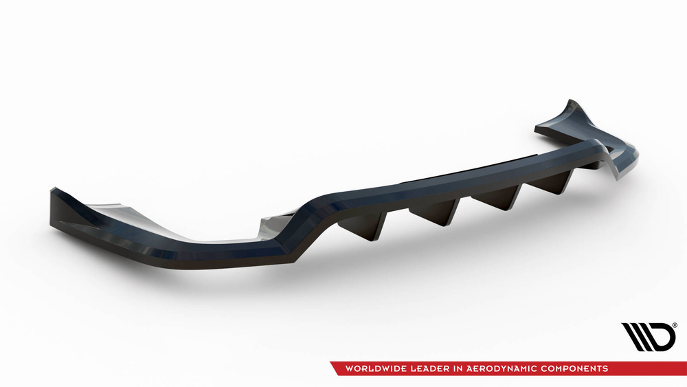 Hinten Splitter (mit einem vertikalem balken) Porsche Cayenne Mk2 Facelift