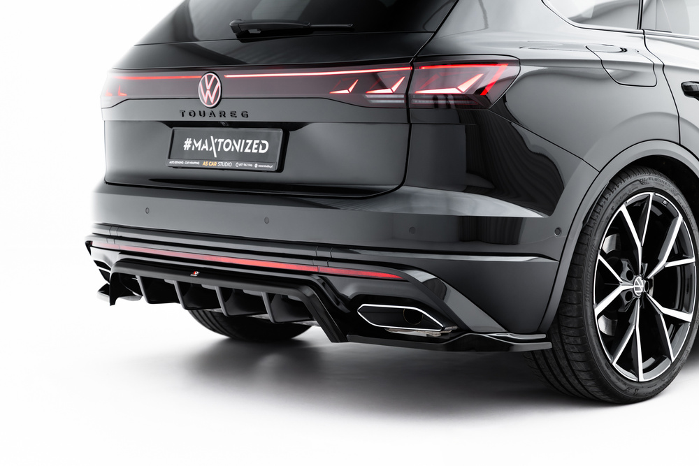 Hinten Splitter (mit einem vertikalem balken) Volkswagen Touareg R-Line Mk3 Facelift