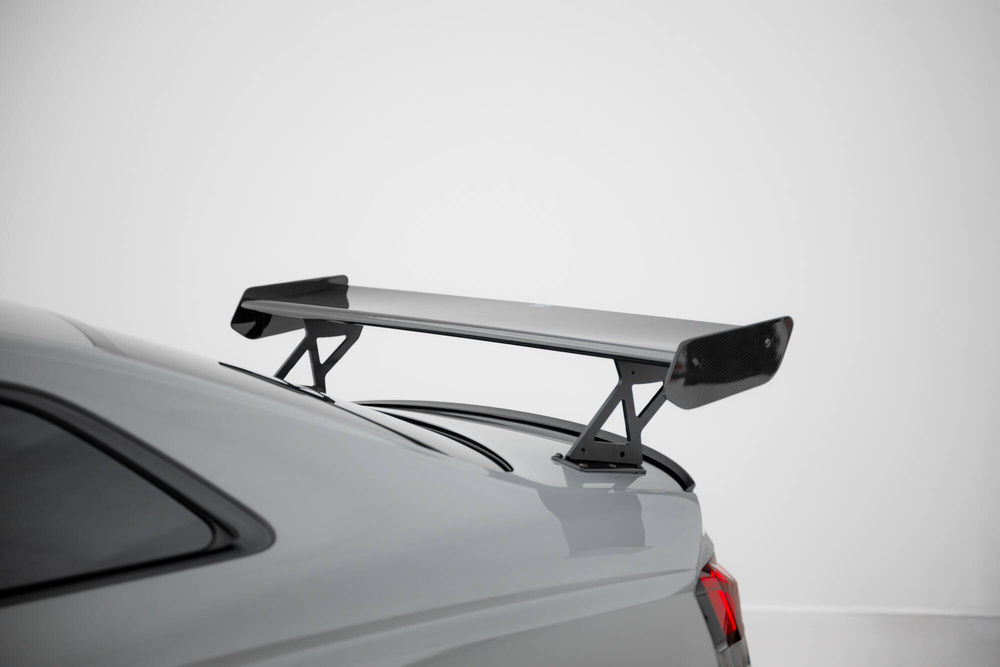 Carbon Spoiler With External Brackets Uprights V.1 + LED Audi A5 / A5 S-Line / S5 / RS5 Coupe F5 / F5 Facelift