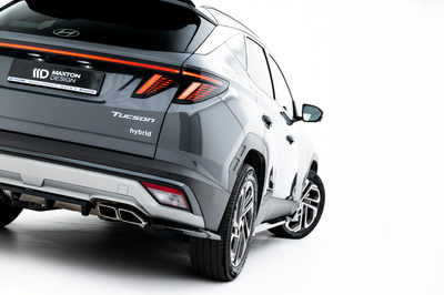 Hinten Splitter (mit einem vertikalem balken) Hyundai Tucson Mk4 Facelift