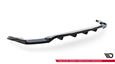 Hinten Splitter (mit einem vertikalem balken) Audi Q8 Mk1 Facelift