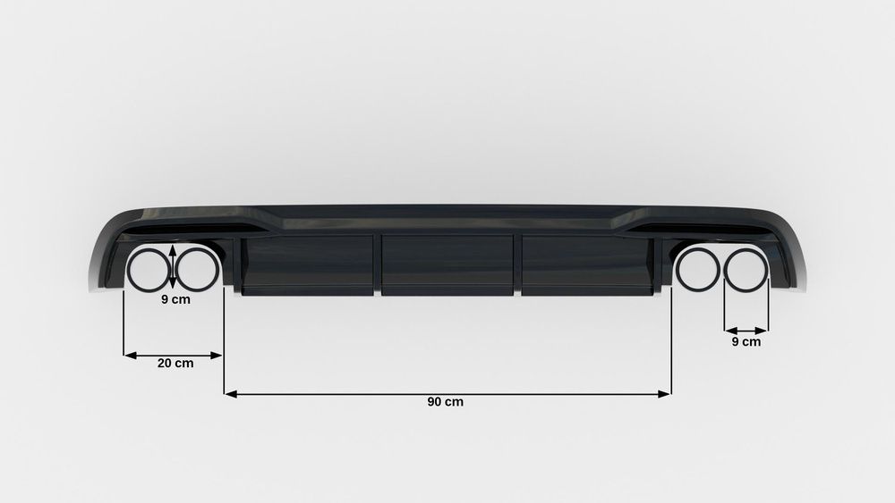 Heckansatz Audi A5 Sportback 8T Facelift (Version mit Doppelauspuff auf beiden Seiten)