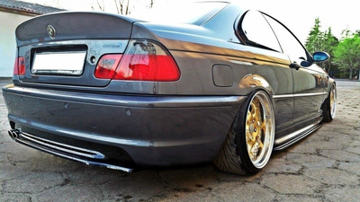 Hinten Splitter BMW 3 E46 MPACK COUPE (ohne vertikale Balken)