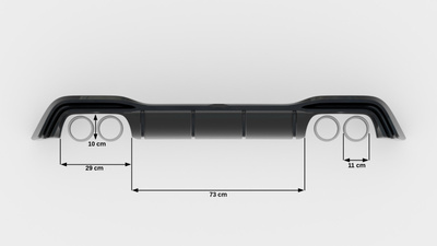 Heckansatz V.2 Volkswagen Golf R Hatchback Mk8 Facelift