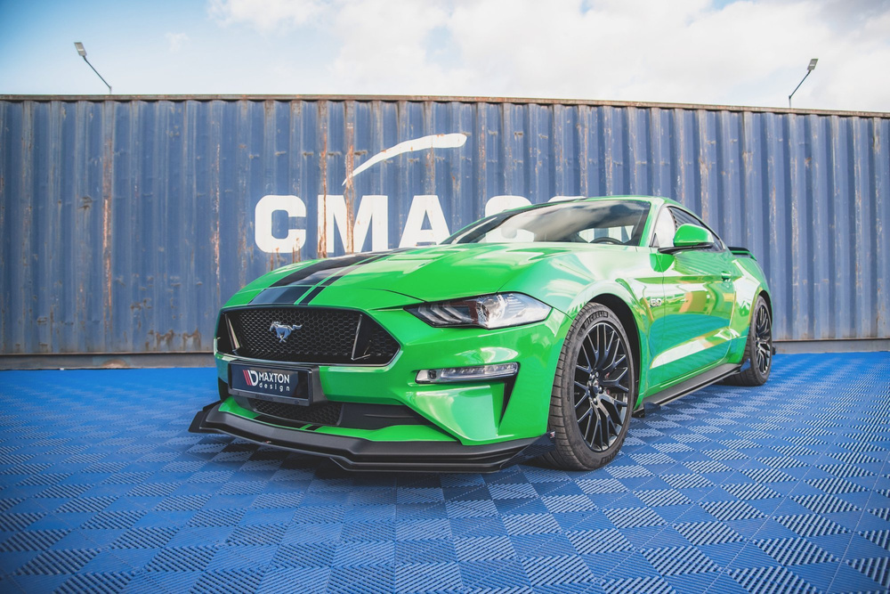 Street Pro Splitter V.1  + Flaps Ford Mustang GT Mk6 Facelift