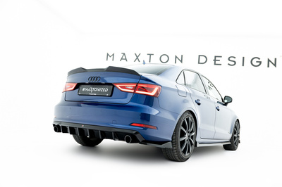 Heckansatz Audi A3 Sedan 8V  (Version mit Einzel-Auspuffendrohren beidseitig)
