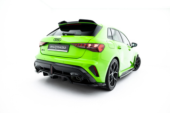 Hinten Splitter (mit einem vertikalem balken) V.2 Audi RS3 Sportback 8Y Facelift