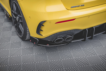 Heck Diffusor Seite V.2 + Flaps Mercedes-AMG A 45 S Aero Pack W177