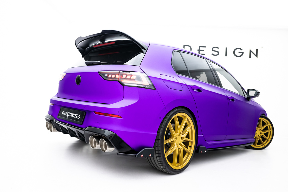 Heck Diffusor Seite V.5 + Flaps Volkswagen Golf R Mk8 Facelift