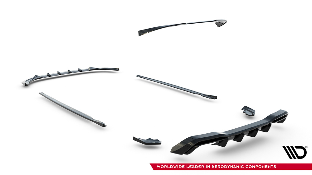 Diffusor Satz V.5 Volkswagen Golf R Hatchback Mk8 Facelift