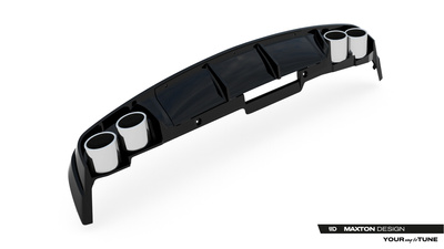 Heckansatz + Endschalldampfer Sportauspuff Attrappe Audi A6 Sedan / Avant C8 / C8 Facelift