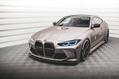 Prepreg Carbon Fiber Front Diffusor V.1 BMW M4 G82 / G82 Facelift