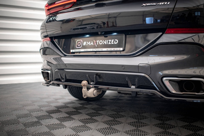 Hinten Splitter (mit einem vertikalem balken) V.3 BMW X6 M-Pack G06