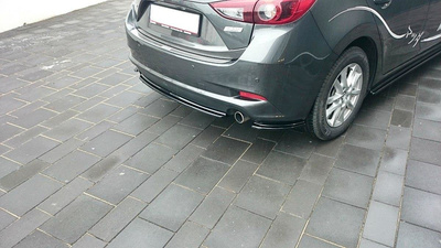 Hinten Splitter Mazda 3 BM (Mk3) Facelift (ohne vertikale Balken)