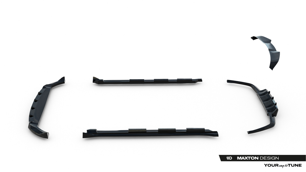 Diffusor Satz Land Rover Range Rover Velar R-Dynamic Mk1 (Das Kit ist nicht mit einer Anhängerkupplung kompatibel)
